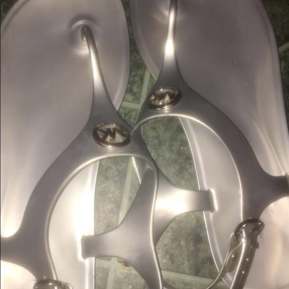 Michael Kors silver sandals